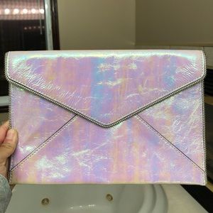 Metallic Rebecca Minkoff Envelope Clutch